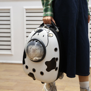 <b>Cartoon</b> Pet <b>Backpack</b> Round 30x25x42 Cm Dragon Dance Cloth Carrier For Cat Dog Outdoor Travel - Product Image 1