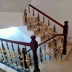 Nouvel arrivage de balustrades de grenier/balcon en bois texturé en PVC écologique pour escalier supérieur - Product Image 5