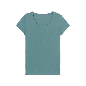 เสื้อยืดคอกลมแขนสั้นผู้หญิง ผ้าฝ้าย 100% ผ้าถักคุณภาพพรีเมียม 140 กรัม เนื้อผ้าทึบ ระบายอากาศได้ดี แห้งเร็ว ไม่เป็นขุย - Product Image 1