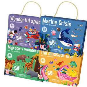 Rompecabezas de Juego Personalizado con Logotipo del Fabricante, Juego de 24/48/100 Piezas, OEM, Juguete Educativo DIY para Niños, Rompecabezas de Piezas Grandes - Product Image 1