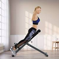 Chaise romaine pliable pour hyperextension avec extension dorsale, banc de musculation réglable pour fessiers et abdominaux, idéal pour la maison