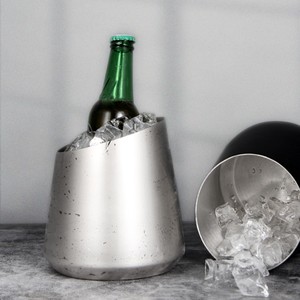 Venditore caldo 2024 di alta qualità in acciaio inox a parete singola in metallo secchiello per il ghiaccio champagne birra secchi per esterni barile di ghiaccio - Product Image 6