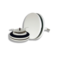 Grille de Diffusion d'Air Ronde Plate en Acier Blanc Réglable pour Plafond, Vente en Gros, pour Maison