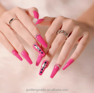 <span class=keywords><strong>Uñas</strong></span> Postizas de Acrílico Hechas a Mano con Pedrería para <span class=keywords><strong>Novia</strong></span> - Product Image 5