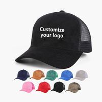 Casquette de baseball en daim et maille à 5 panneaux de qualité supérieure, casquette de camionneur de luxe avec logo brodé personnalisé pour le streetwear