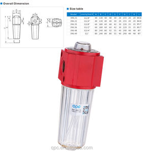 396 serisi pnömatik hava filtresi yağlayıcı G1/8 ''G1/4'' G3/8 ''G3/4'' G1/2 ''G1'' pnömatik yağlayıcı sağlanan 1.5mpa CN;ZHE - Product Image 4