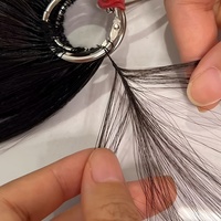 Extensions de cheveux humains pré-bouclées Kinky Straight pour tresses et torsades bohèmes, texture douce et légère