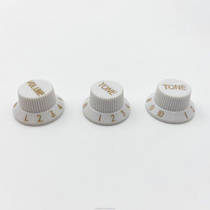 HIVE ST SQ Style Plastic <strong>Volume</strong> Control <strong>Knob</strong> 1 <strong>VOLUME</strong> 2 <strong>TONE</strong> Guitar Parts DIY Electric Amplifier Guitar <strong>Knob</strong> Cap - Product Image 1