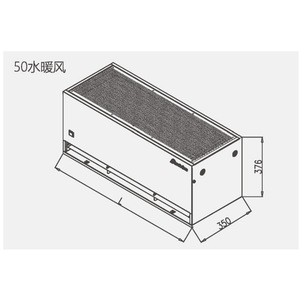 เทโอโดร์ ม่านอากาศแบบแรงเหวี่ยง RM-5009A-S โลหะสีเงินแบบใช้น้ำร้อน 5012 15 18A - Product Image 3