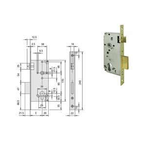 Cilindro Europeo per Serratura a Mortasa ART. 5C611 CISA E50 - Product Image 4