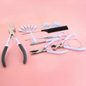 Kit Profesional de Herramientas para Extensiones de Cabello con Pinzas para Cinta Adhesiva, Pinzas para Remover Queratina, Pinzas para Micro Link y Pinzas de Seccionamiento - Product Image 1
