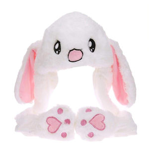 Rabbit <strong>Hat</strong> Ear Moving Jumping Funny Bunny Plush Cap Cosplay Christmas Party <strong>Holiday</strong> <strong>Hat</strong> - Product Image 5