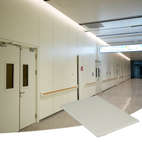 Panel de Aluminio con Revestimiento de Polvo Blanco Libre de Polvo para Pared y Techo de Cuarto Limpio con Sistema de Ventilación Integrado