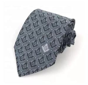 Vente en gros OEM Cravates en soie pour hommes à la mode personnalisées insignes maçonniques imprimés avec logo carré G Cravates maçonniques Vente en gros - Product Image 3