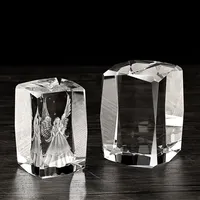 JY Best design foto personalizzata per regali cubo vuoto in cristallo K9 trasparente
