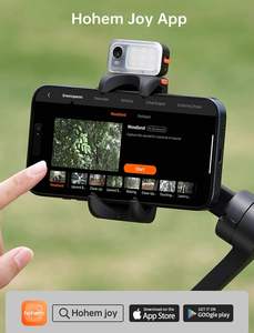 Estabilizador Gimbal Plegable para Teléfono Hohem <span class=keywords><strong>ISteady</strong></span> V3 con Control Remoto, Seguimiento Facial con IA y 3 Ejes - Product Image 3