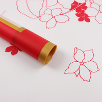 Papier d'emballage pour fleuriste, imprimé floral, imperméable, pour emballer des bouquets, pour les fêtes et les festivals