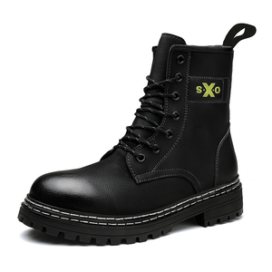 <span class=keywords><strong>Botas</strong></span> de Trabajo Estilo Martin para Hombre y <span class=keywords><strong>Mujer</strong></span>, <span class=keywords><strong>Botas</strong></span> de Seguridad con Plataforma Elevada, de Cuero, Altura Media, Acolchadas de Algodón, Cálidas - Product Image 1