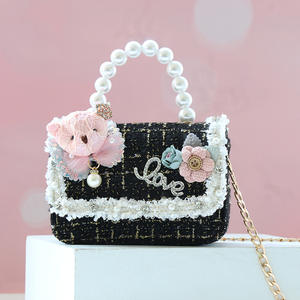 <span class=keywords><strong>Borsa</strong></span> a Tracolla Primaverile 2026 con Orsetto e Perle per Ragazze, Trendy <span class=keywords><strong>Borsa</strong></span> Principessa con Elementi Cartoon - Product Image 3