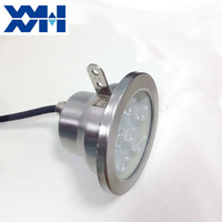 Projecteur LED subaquatique pour piscine, étanche IP68, 12V, à intensité variable, télécommande, extérieur, paysage, acier inoxydable, blanc chaud