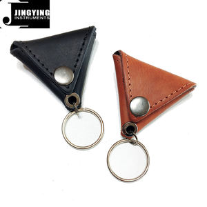 Jingying 2025, оптовая продажа с фабрики, матовая воловья кожа + микрофибра, треугольная сумка для гитары с цепочкой для ключей, аксессуары для гитары - Product Image 2