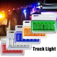 Nouvelles feux latéraux de camion COB 6D LED, étanches IP65, 24V 5W, feux stroboscopiques d'avertissement pour remorque, véhicules tout-terrain, lampe de remplacement