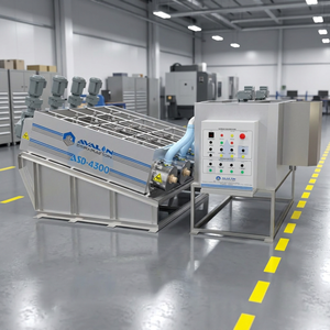 Automatic screen dehydrator <b>Sludge</b> dewatering equipment Quadrant dewatering machine Industrial screening separator - Product Image 2