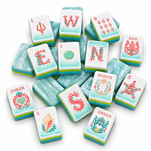 Elegantes Fichas de Mahjong Acrílicas, 160 Piezas, Grabado de Cuatro Capas, Juego Completo de Mahjong Americano para Noche de Damas - Product Image 4