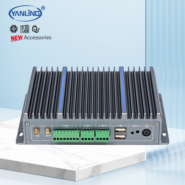 RK3568 Embedded Industrial Control Computer Ubuntu Linux Android RS232 AI Edge Computing Box 8GB Memory 4GB RAM Fanless Stock