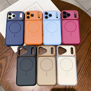 เคสกันกระแทกแบบด้าน Frosting Matte TPU+PC สำหรับ iPhone Air 16 15 14 13 12 17 Pro Max รองรับการชาร์จไร้สาย ป้องกันเลนส์แม่เหล็ก - Product Image 2