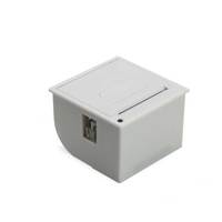 Impresora Térmica de Recibos y Códigos de Barras Integrada de 58 mm, Elegante en Blanco y Negro, con USB+Serial, Módulo de Impresora de Panel Pequeño