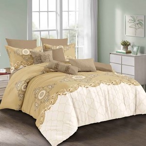 American Styles 10-Piece Bedroom <strong>Bed</strong> <strong>Sheet</strong> &amp; Curtain <strong>Valances</strong> Set Soft Touch Quilt Cover for Wholesale All Size for Hotel - Product Image 5