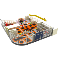 Aire de jeux commerciale pour enfants équipement souple aire de jeux intérieure pour enfants trampoline parc d'aventure labyrinthe 100-500 mètres carrés