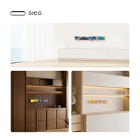 Gler Rail de prise électrique mural extensible en aluminium, normes UK/US/EU, amovible, vente en gros
