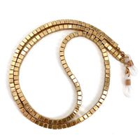 Perles en or pour lunettes de lecture, sangle, accessoires, porte-lunettes de soleil, chaîne suspendue, lanière pour lunettes