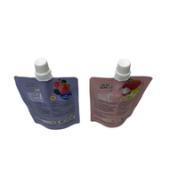Herbruikbare Vloeibare Verpakking Sap Frisdrank Vruchtensap Stand-Up Tuit Zakje Sap Op Maat Bedrukt 100Ml 250Ml 350Ml 500Ml