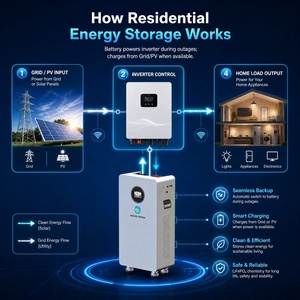 Batteria all'ingrosso per accumulo di energia rinnovabile residenziale 48V/51.2V 10KWh 16kWh <span class=keywords><strong>BESS</strong></span> 100Ah~628A con APP WiFi per sistema solare domestico - Product Image 3