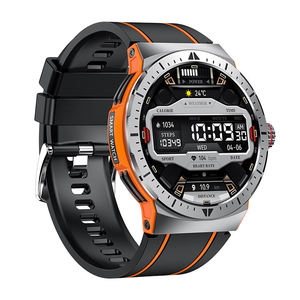 Montre connectée pour homme HK52, appels Bluetooth, podomètre, moniteur de fréquence cardiaque, moniteur de tension artérielle, suivi du sommeil, boussole, étanche IP67 - Product Image 1