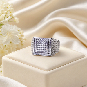 Anello Quadrato per Uomo e Donna, Stile Geometrico, Accessorio da Dito per Uso Quotidiano - Product Image 6