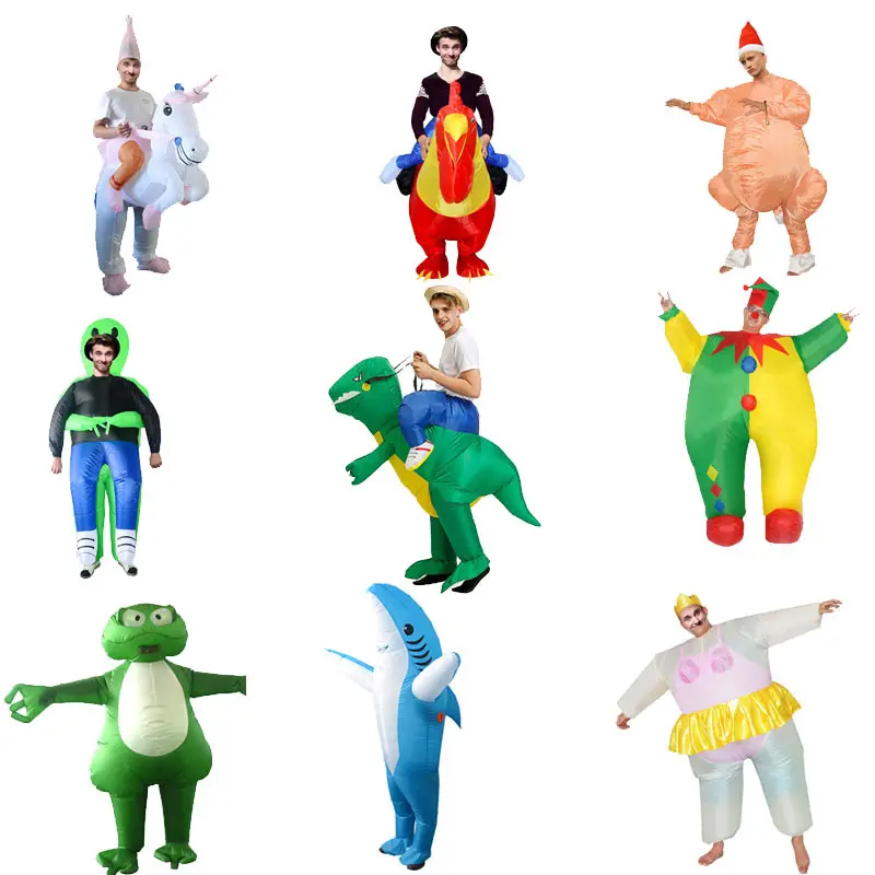 Рождественская игрушка на Хэллоуин одежда динозавры пришельцы клоун индейка <span class=keywords><strong>надувные</strong></span> костюмы