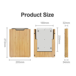 Holz Bambus Schneide brett Küchen waage Tara digitale Lebensmittel Waage - Product Image 6