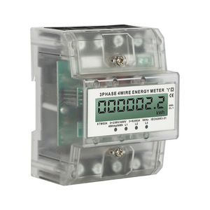 Three Phase Four Wire Energy Meter 3x230V/400V 5(80)A LCD Display Electronic Power Meter For Household Use - Product Image 3