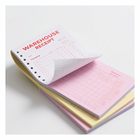 Bloc-notes personnalisé pour restaurants, bloc-notes de commande de restaurant sans carbone, couverture rigide, reliure à cheval, numérique pour la facturation des serveurs