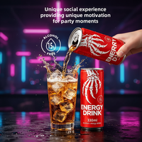 Boisson Énergisante OEM Personnalisable Prime Hydration Refresh 500ml pour Hommes, Saveur Ultra Black, Just Power Ginseng Sting