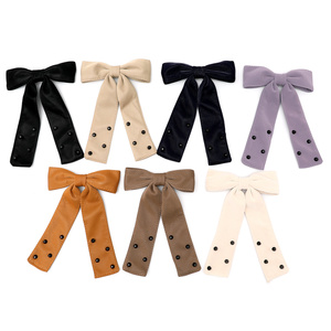 California Tot Clip per capelli con fiocco in ecopelle di alligatore completamente foderato antiscivolo Clip per capelli grande per ragazze - Product Image 1