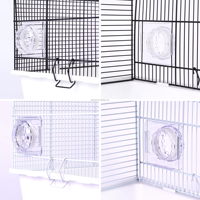 Cage pour petits animaux 24 "pour hamsters, lapins et cochons d'inde avec porte-bagages de salle de bains Cage pour hamster multifonction DlY
