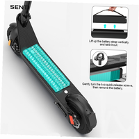 Yetişkinler için 800W Güçlü Elektrikli Motosiklet Scooter, İki Vakumlu Lastik, Katlanabilir, 100km Menzilli, Elektronik Dijital Kaliteli