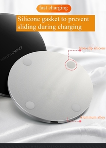 Chargeur sans fil universel portable et fin à LED avec impression <span class=keywords><strong>de</strong></span> logo personnalisée, charge rapide 15W, <span class=keywords><strong>cadeau</strong></span> promotionnel - Product Image 3