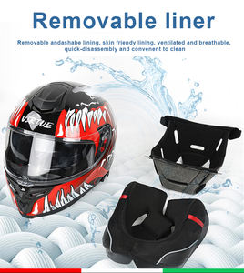 Casque de <span class=keywords><strong>moto</strong></span> intégral de dessin animé, casque de <span class=keywords><strong>moto</strong></span> blanc, casque de <span class=keywords><strong>moto</strong></span> d'aventure, casques de <span class=keywords><strong>moto</strong></span> certifiés - Product Image 6