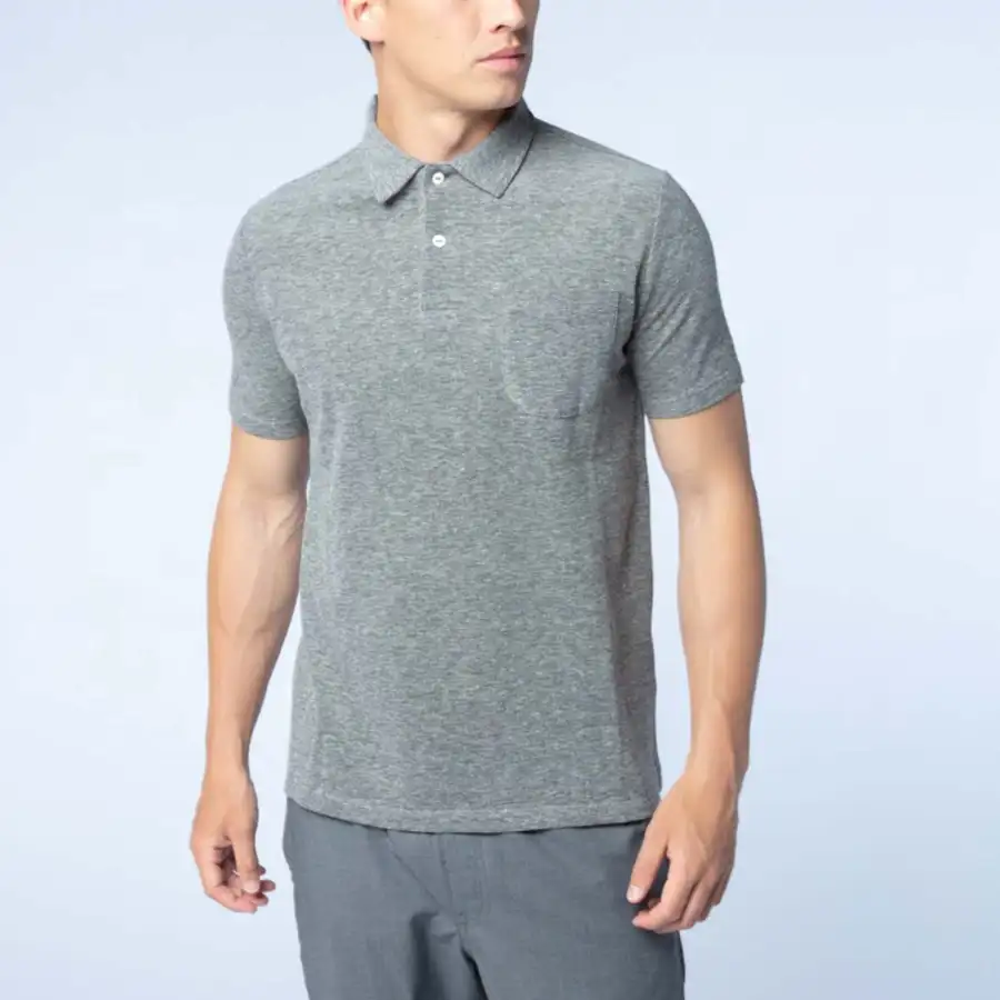 नवीनतम नरम सादे कस्टम कपास Dryfit सांस बुना हुआ जेब के साथ गोल्फ आकस्मिक पोलो टी शर्ट पुरुषों की टी शर्ट
